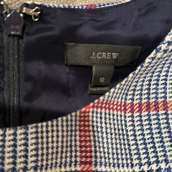 J. Crew Gray and Red Plaid Dress - Picture 2 of 3